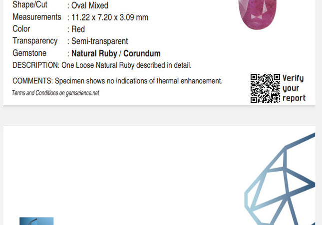 GSI Certified 2.38ct Purplish Red Ruby, Natural Untreated Gemstone