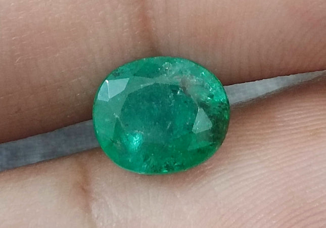 GSI Certified 2.38ct Zambian Emerald, Natural Loose Gemstone
