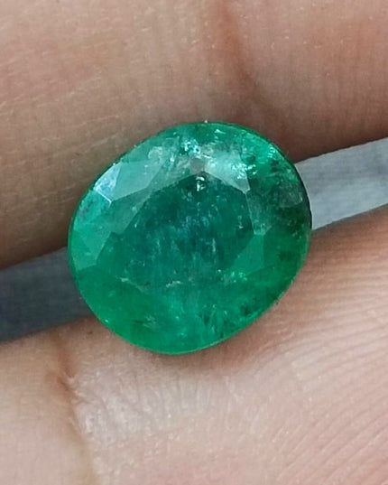 GSI Certified 2.38ct Zambian Emerald, Natural Loose Gemstone