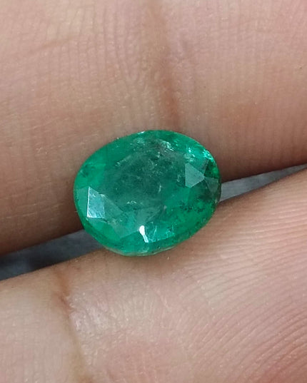 GSI Certified 2.38ct Zambian Emerald, Natural Loose Gemstone