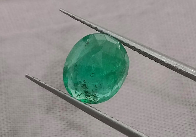 GSI Certified 2.38ct Zambian Emerald, Natural Loose Gemstone