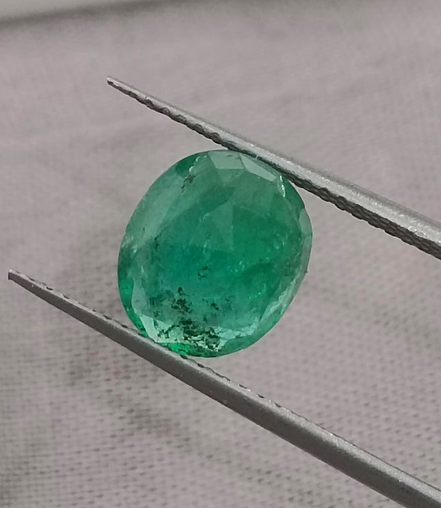 Zambian Emerald 2.38ct Certified Deep Green Natural Loose Gemstone