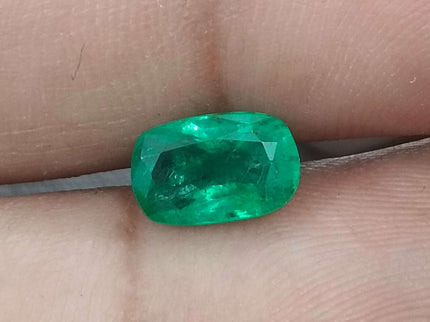 GSI Certified 1.65ct Medium Deep Zambian Emerald