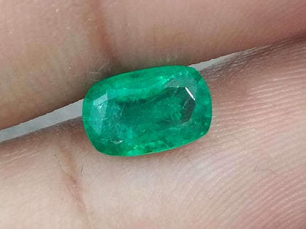 GSI Certified 1.65ct Medium Deep Zambian Emerald
