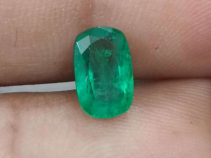 GSI Certified 1.65ct Medium Deep Zambian Emerald
