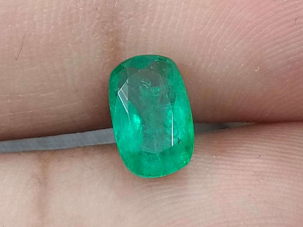 GSI Certified 1.65ct Medium Deep Zambian Emerald