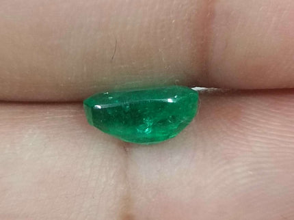 GSI Certified 1.65ct Medium Deep Zambian Emerald