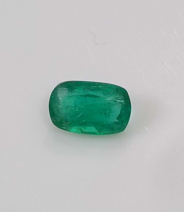 GSI Certified 1.65ct Medium Deep Zambian Emerald