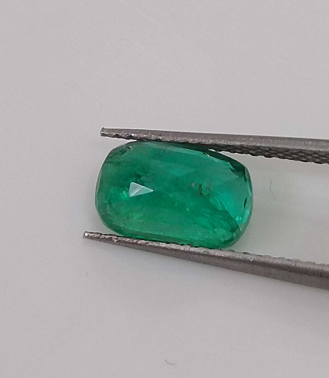 GSI Certified 1.65ct Medium Deep Zambian Emerald