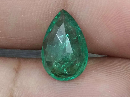 GSI Certified 3.25ct Intense Green Zambian Emerald