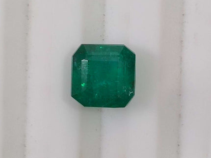 GSI Certified 1.64ct Deep Green Zambian Emerald