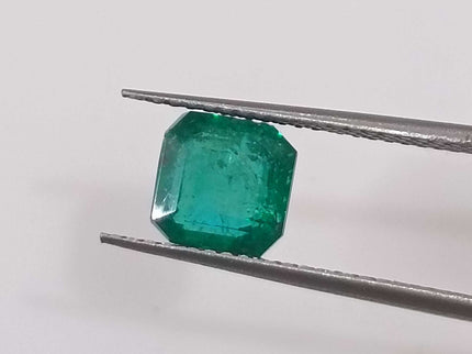 GSI Certified 1.64ct Deep Green Zambian Emerald