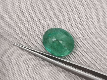 Emerald Natural 6.32ct Certified Medium Deep Green Oval Cut Loose Gemstone