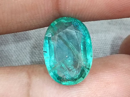 4.15ct  Certified Natural Zambian Emerald, 100% Natural Loose Gemstone