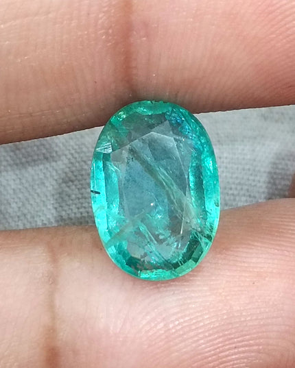 4.15ct  Certified Zambian Emerald, 100% Natural Loose Gemstone