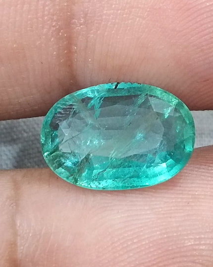 4.15ct  Certified Zambian Emerald, 100% Natural Loose Gemstone