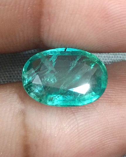 4.15ct  Certified Zambian Emerald, 100% Natural Loose Gemstone