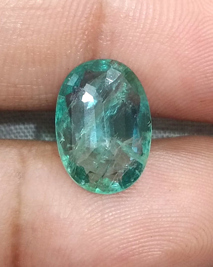 4.15ct  Certified Zambian Emerald, 100% Natural Loose Gemstone