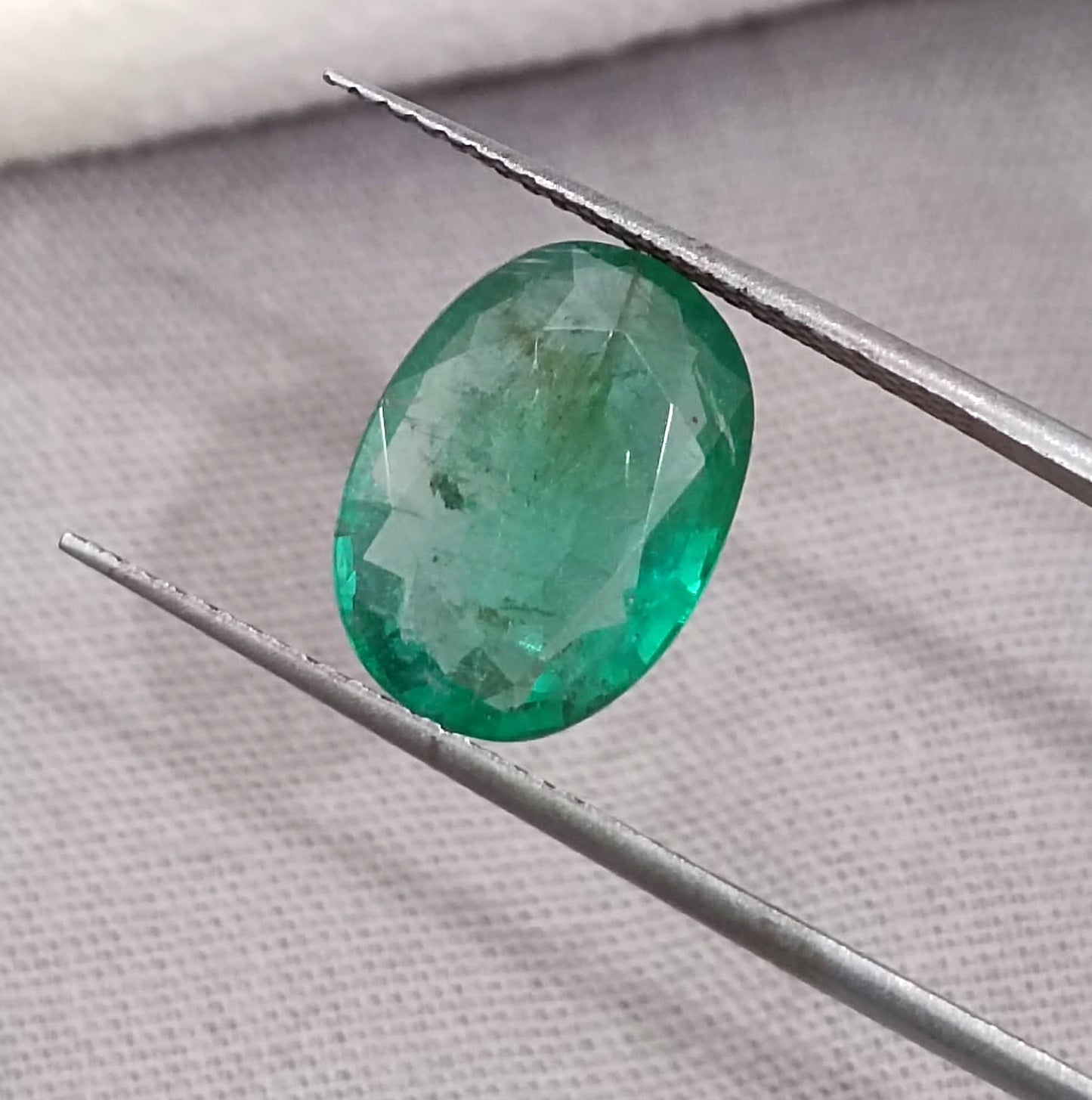 GSI Certified 3.40ct Zambian Emerald, 100% Natural Gemstone