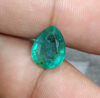 GSI Certified 4.19ct Medium Deep Zambian Emerald, 100% Natural Earth Mined Gemstone