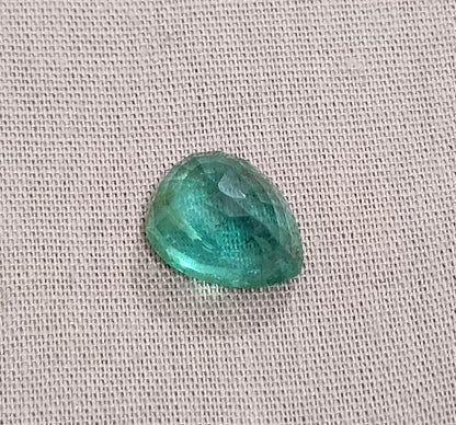 GSI Certified 4.19ct Medium Deep Zambian Emerald, 100% Natural Earth Mined Gemstone