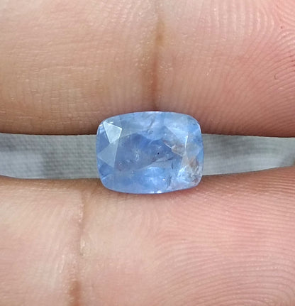 GSI Certified 4.59ct Blue Ceylon Sapphire, 100% Natural untreated Gemstone