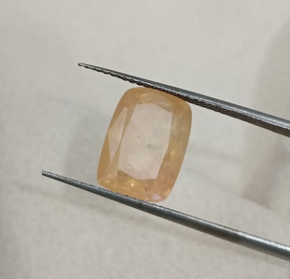 IGI Certified 5.28ct Ceylon Padparadscha Sapphire, 100% Natural Untreated Gemstone