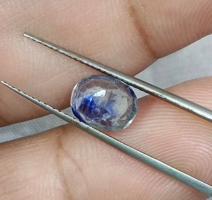 GSI Certified 1.76ct Blue Sapphire, 100% Natural Untreated Gemstone