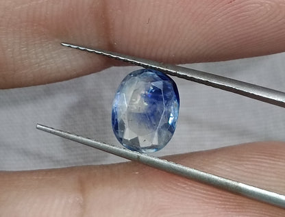 GSI Certified 1.76ct Blue Sapphire, 100% Natural Untreated Gemstone