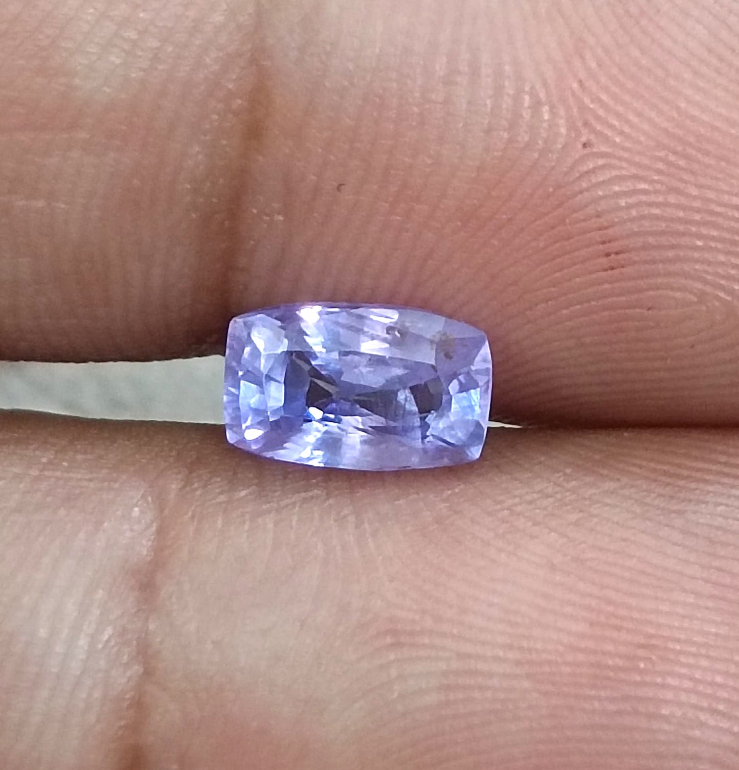 GSI Certified 1.73ct Purplısh Blue Ceylon Sapphire, 100% Natural Untreated Gemstone