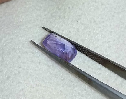 GSI Certified 1.73ct Purplısh Blue Ceylon Sapphire, 100% Natural Untreated Gemstone