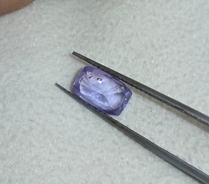 GSI Certified 1.73ct Purplısh Blue Ceylon Sapphire, 100% Natural Untreated Gemstone