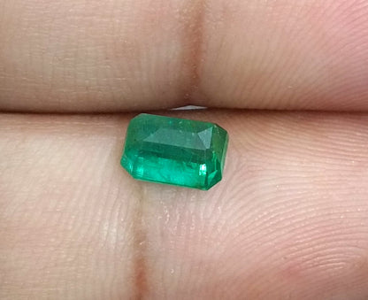 1.33ct Medium Deep Green Panjshir Emerald, 100% Natural Gemstone