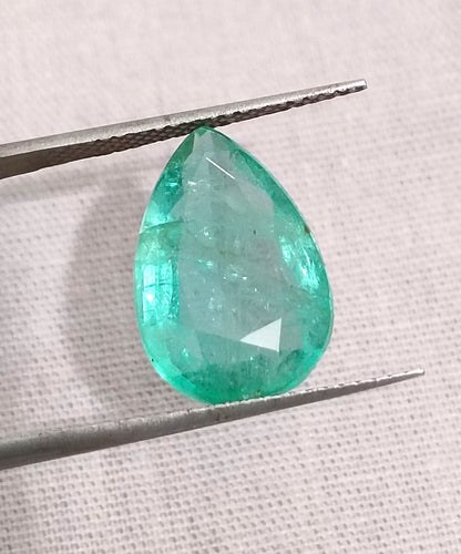 4.76 Medium Green Zambian Emerald, 100% Natural Earth Mined Gemstone