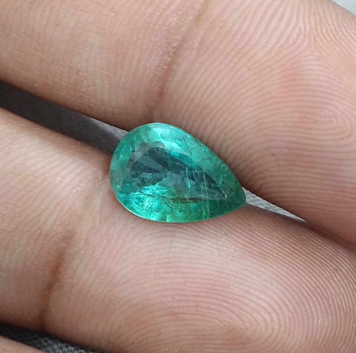 2.63ct Medium Deep Green Zambian Emerald, 100% Natural Earth Mined Gemstone