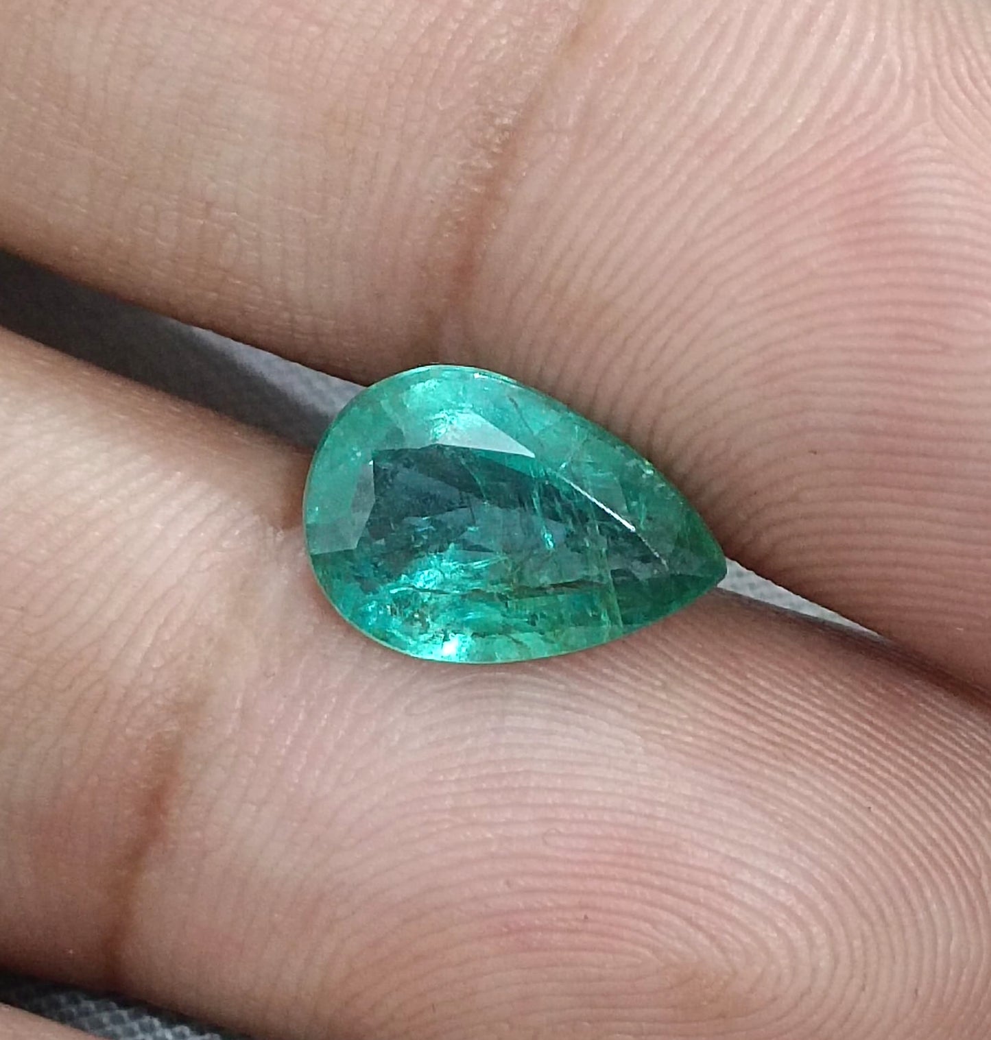 2.63ct Medium Deep Green Zambian Emerald, 100% Natural Earth Mined Gemstone