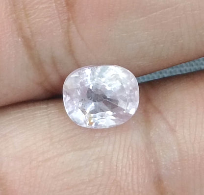 GSI Certified 2.26 Pink Ceylon Sapphire, 100% Natural Earth Mined Gemstone