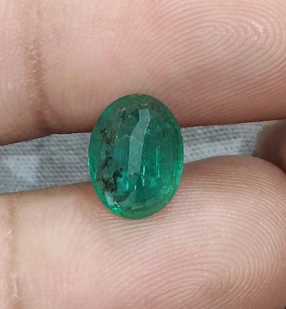 GSI Certified 2.80ct Deep Green Emerald, 100% Natural Gemstone