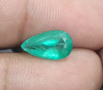 2.72ct Pastel Green Russian Emerald, 100% Natural Gemstones