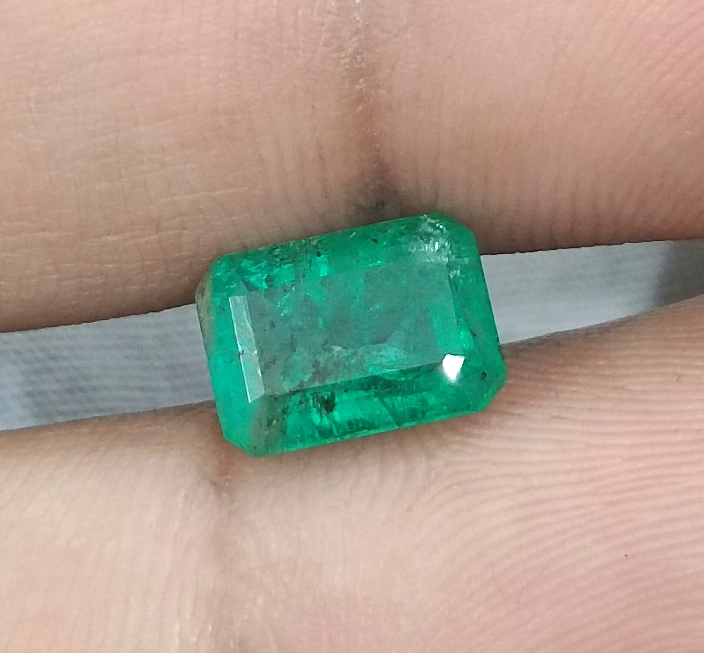 GSI Certified 2.62ct Medium Green Zambian Emerald