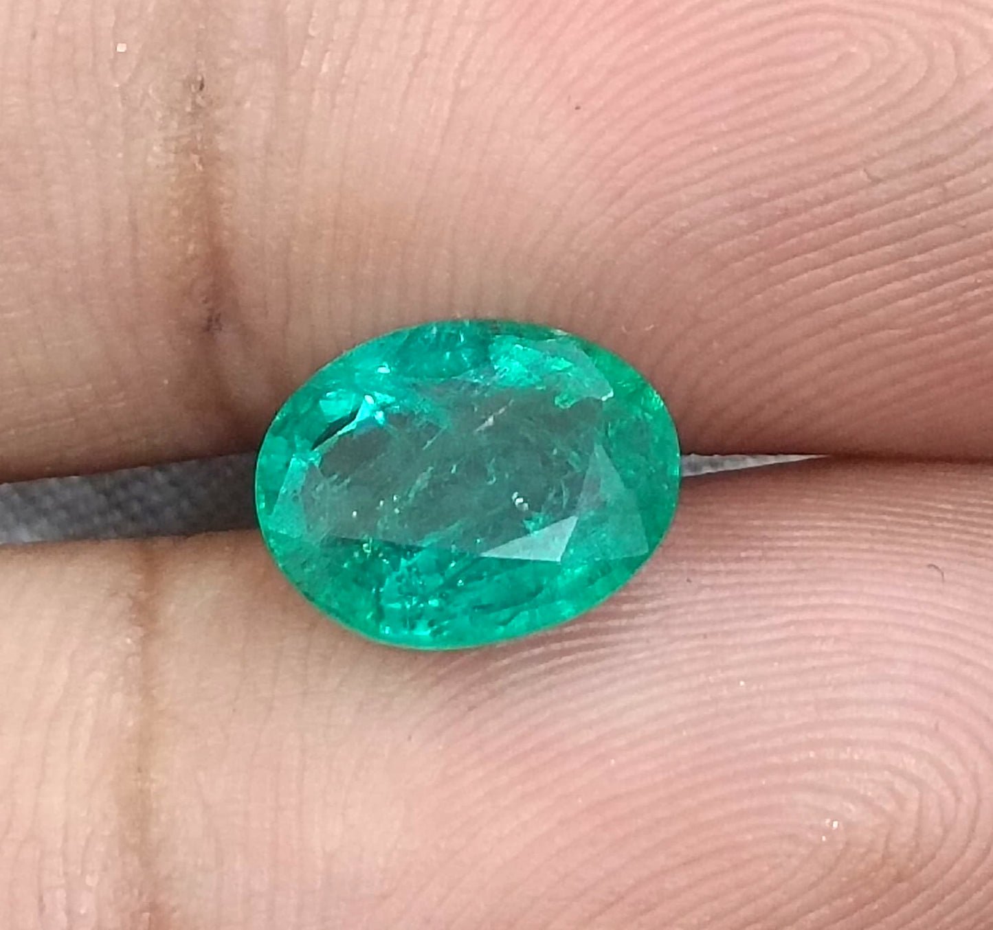 GSI Certified 2.31ct Vivid Medium Green Zambian Emerald, 100% Natural Gemstone