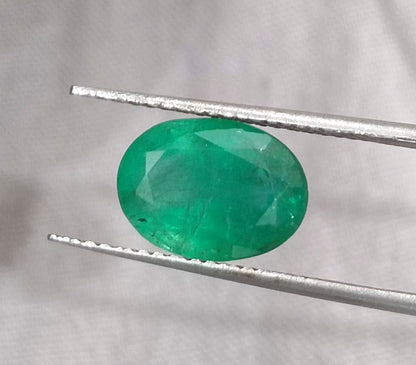 GSI Certified 2.79ct Zambian Emerald, 100% Natural Gemstone