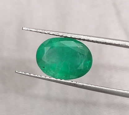 GSI Certified 2.79ct Zambian Emerald, 100% Natural Gemstone