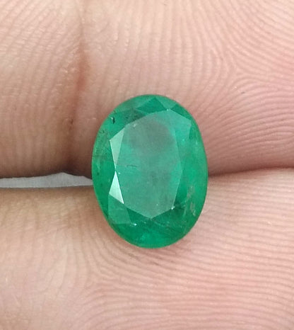 GSI Certified 2.79ct Zambian Emerald, 100% Natural Gemstone