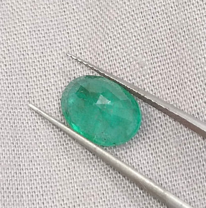 GSI Certified 2.79ct Zambian Emerald, 100% Natural Gemstone