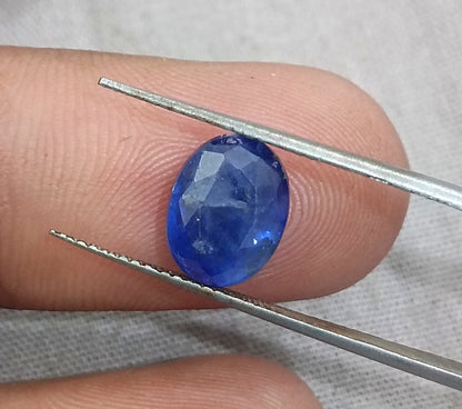 GSI Certified 4.15ct Deep Blue Ceylon Sapphire, 100% Natural Gemstone