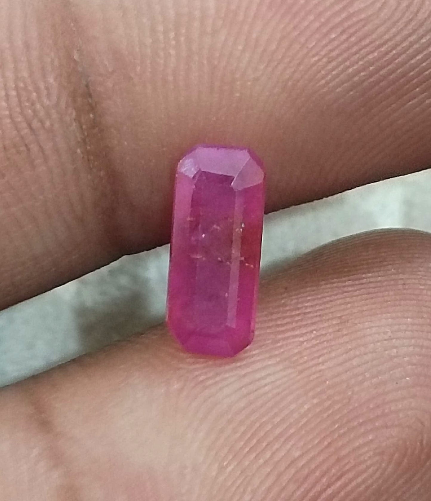 GSI Certified 1.38ct Mozambique Ruby, 100% Untreated  Gemstone