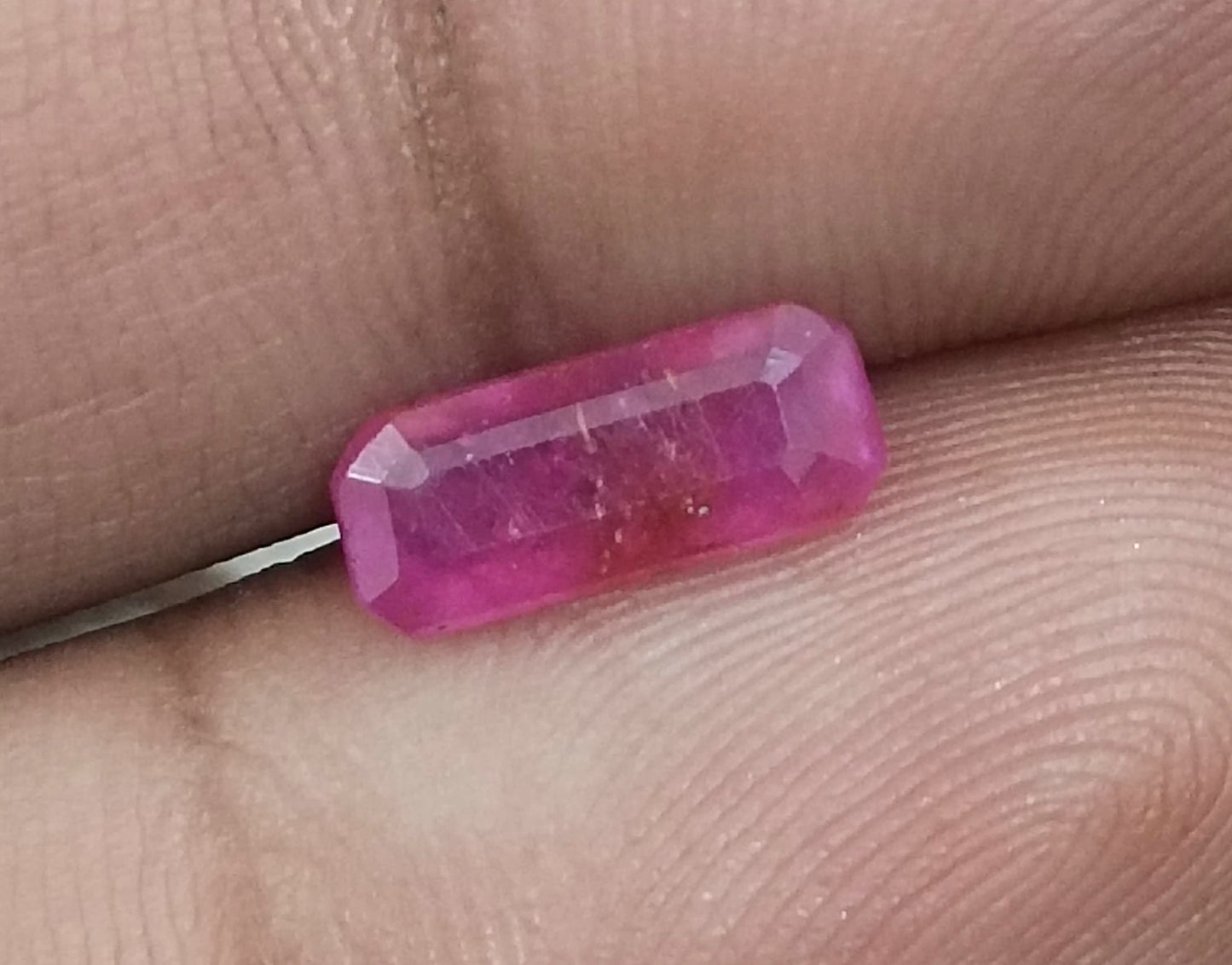 GSI Certified 1.38ct Mozambique Ruby, 100% Untreated  Gemstone