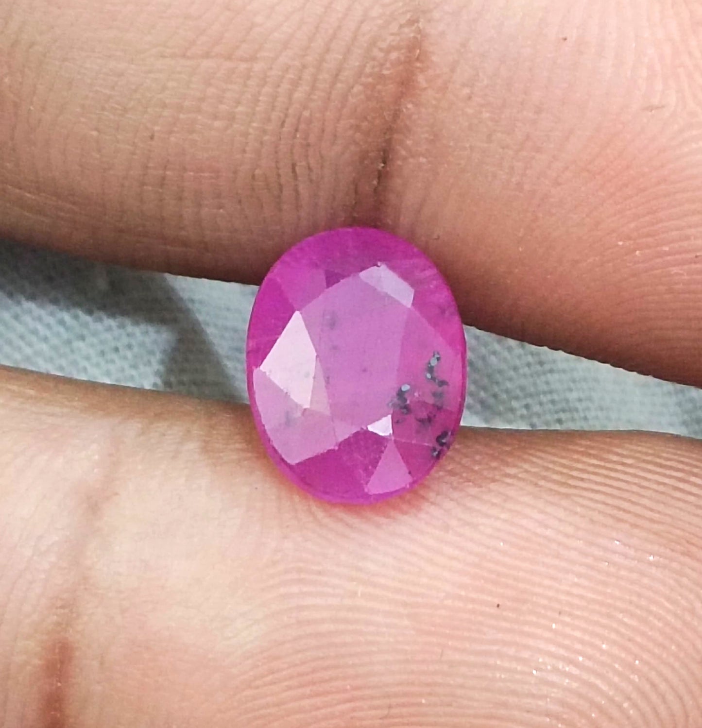 GSI Certified 3.12ct Mozambique Ruby, 100% Natural Untreated Gemsrone