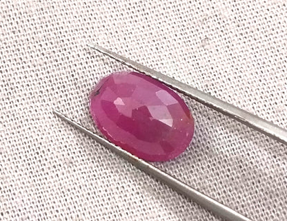 GSI Certified 3.86ct Mozambıque Ruby, 100% Natural Untreated Gemstone